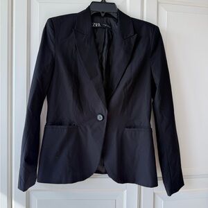 Zara Women's Elegant Black Suit Jacket